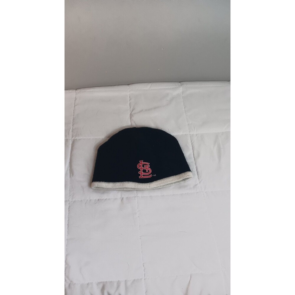 St Louis Cardinal Knit Beanie Hat Unisex Black